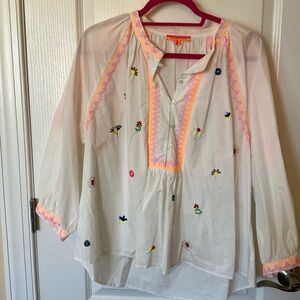 Vilagallo cotton embroidery top size 50